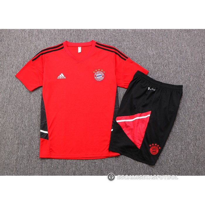 Chandal del Bayern Munich Manga Corta 2022-2023 Rojo - Pantalon Corto